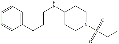 1-(ethanesulfonyl)-N-(3-phenylpropyl)piperidin-4-amine Struktur