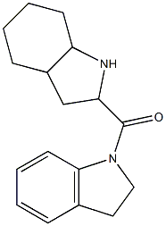 1-(octahydro-1H-indol-2-ylcarbonyl)indoline Struktur