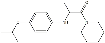 1-(piperidin-1-yl)-2-{[4-(propan-2-yloxy)phenyl]amino}propan-1-one Struktur