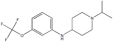 1-(propan-2-yl)-N-[3-(trifluoromethoxy)phenyl]piperidin-4-amine Struktur