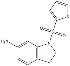 1-(thiophene-2-sulfonyl)-2,3-dihydro-1H-indol-6-amine Struktur