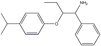 1-[(1-amino-1-phenylbutan-2-yl)oxy]-4-(propan-2-yl)benzene Struktur