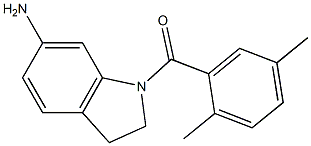 1-[(2,5-dimethylphenyl)carbonyl]-2,3-dihydro-1H-indol-6-amine Struktur