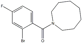 1-[(2-bromo-4-fluorophenyl)carbonyl]azocane Struktur