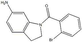 1-[(2-bromophenyl)carbonyl]-2,3-dihydro-1H-indol-6-amine Struktur