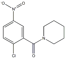 1-[(2-chloro-5-nitrophenyl)carbonyl]piperidine Struktur