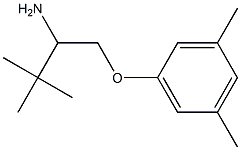 1-[(3,5-dimethylphenoxy)methyl]-2,2-dimethylpropylamine Struktur