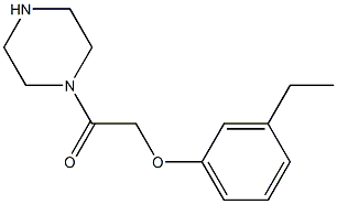 1-[(3-ethylphenoxy)acetyl]piperazine Struktur