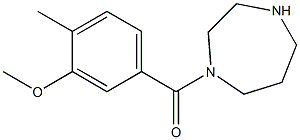 1-[(3-methoxy-4-methylphenyl)carbonyl]-1,4-diazepane Struktur