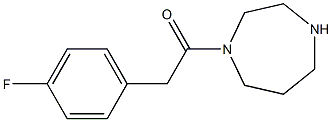 1-[(4-fluorophenyl)acetyl]-1,4-diazepane Struktur