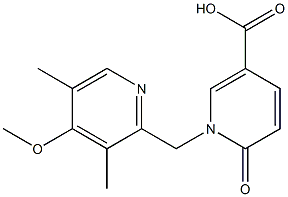 1-[(4-methoxy-3,5-dimethylpyridin-2-yl)methyl]-6-oxo-1,6-dihydropyridine-3-carboxylic acid Struktur