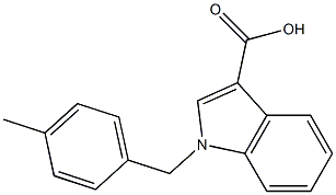 1-[(4-methylphenyl)methyl]-1H-indole-3-carboxylic acid Struktur