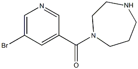 1-[(5-bromopyridin-3-yl)carbonyl]-1,4-diazepane Struktur