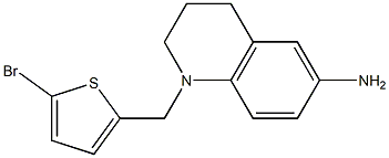 1-[(5-bromothiophen-2-yl)methyl]-1,2,3,4-tetrahydroquinolin-6-amine Struktur