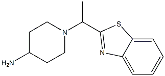 1-[1-(1,3-benzothiazol-2-yl)ethyl]piperidin-4-amine Struktur