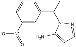 1-[1-(3-nitrophenyl)ethyl]-1H-pyrazol-5-amine Struktur