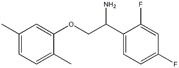 1-[1-amino-2-(2,5-dimethylphenoxy)ethyl]-2,4-difluorobenzene Struktur