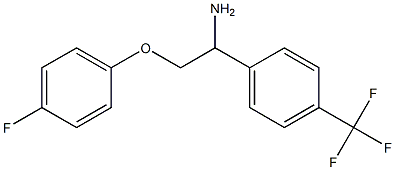 1-[1-amino-2-(4-fluorophenoxy)ethyl]-4-(trifluoromethyl)benzene Struktur