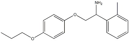 1-[1-amino-2-(4-propoxyphenoxy)ethyl]-2-methylbenzene Struktur