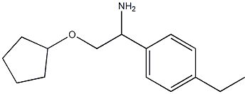 1-[1-amino-2-(cyclopentyloxy)ethyl]-4-ethylbenzene Struktur