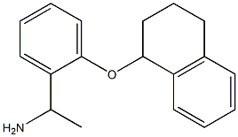 1-[2-(1,2,3,4-tetrahydronaphthalen-1-yloxy)phenyl]ethan-1-amine Struktur