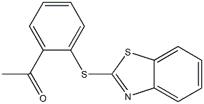 1-[2-(1,3-benzothiazol-2-ylsulfanyl)phenyl]ethan-1-one Struktur