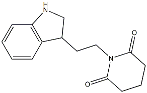 1-[2-(2,3-dihydro-1H-indol-3-yl)ethyl]piperidine-2,6-dione Struktur