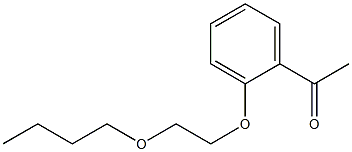 1-[2-(2-butoxyethoxy)phenyl]ethan-1-one Struktur