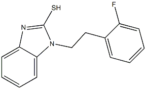 1-[2-(2-fluorophenyl)ethyl]-1H-1,3-benzodiazole-2-thiol Struktur