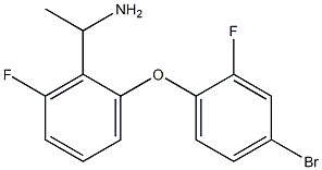 1-[2-(4-bromo-2-fluorophenoxy)-6-fluorophenyl]ethan-1-amine Struktur