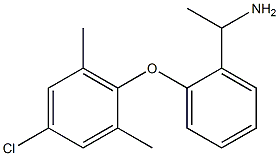 1-[2-(4-chloro-2,6-dimethylphenoxy)phenyl]ethan-1-amine Struktur