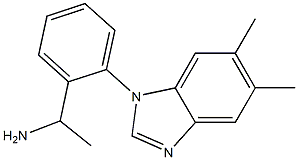 1-[2-(5,6-dimethyl-1H-1,3-benzodiazol-1-yl)phenyl]ethan-1-amine Struktur