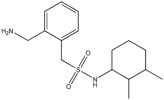 1-[2-(aminomethyl)phenyl]-N-(2,3-dimethylcyclohexyl)methanesulfonamide Struktur