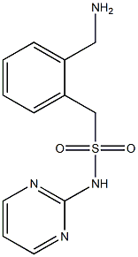 1-[2-(aminomethyl)phenyl]-N-(pyrimidin-2-yl)methanesulfonamide Struktur