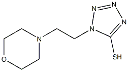 1-[2-(morpholin-4-yl)ethyl]-1H-1,2,3,4-tetrazole-5-thiol Struktur