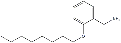 1-[2-(octyloxy)phenyl]ethan-1-amine Struktur