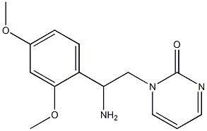 1-[2-amino-2-(2,4-dimethoxyphenyl)ethyl]pyrimidin-2(1H)-one Struktur