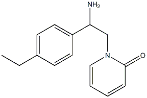 1-[2-amino-2-(4-ethylphenyl)ethyl]-1,2-dihydropyridin-2-one Struktur