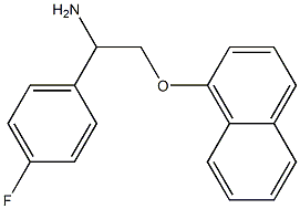 1-[2-amino-2-(4-fluorophenyl)ethoxy]naphthalene Struktur