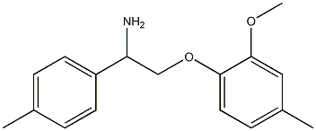 1-[2-amino-2-(4-methylphenyl)ethoxy]-2-methoxy-4-methylbenzene Struktur