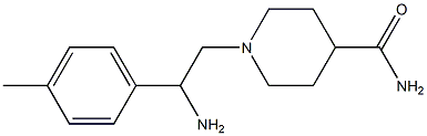 1-[2-amino-2-(4-methylphenyl)ethyl]piperidine-4-carboxamide Struktur