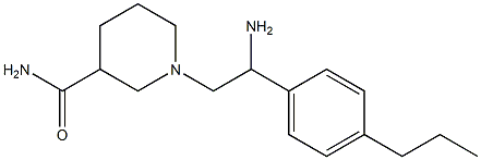 1-[2-amino-2-(4-propylphenyl)ethyl]piperidine-3-carboxamide Struktur