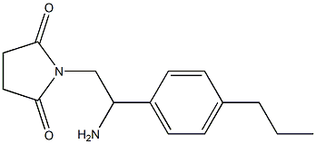 1-[2-amino-2-(4-propylphenyl)ethyl]pyrrolidine-2,5-dione Struktur