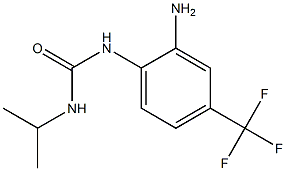 1-[2-amino-4-(trifluoromethyl)phenyl]-3-propan-2-ylurea Struktur