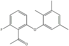 1-[2-fluoro-6-(2,3,5-trimethylphenoxy)phenyl]ethan-1-one Struktur