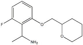 1-[2-fluoro-6-(oxan-2-ylmethoxy)phenyl]ethan-1-amine Struktur