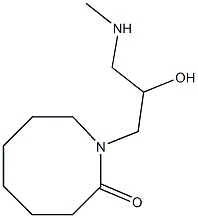 1-[2-hydroxy-3-(methylamino)propyl]azocan-2-one Struktur