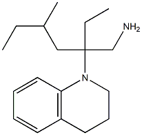 1-[3-(aminomethyl)-5-methylheptan-3-yl]-1,2,3,4-tetrahydroquinoline Struktur