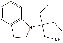 1-[3-(aminomethyl)pentan-3-yl]-2,3-dihydro-1H-indole Struktur