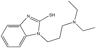 1-[3-(diethylamino)propyl]-1H-1,3-benzodiazole-2-thiol Struktur